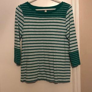 Striped cotton j. Crew top